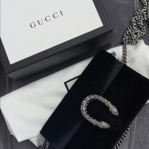 MINI GUCCI VELVET BAG